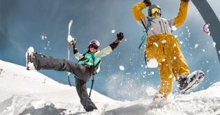 スキー客の画像